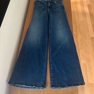 MOTHER Flare Jeans in Deep Blue